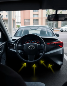 بررسی دقیق عملکرد سنسورهای جلو و عقب فابریک تویوتا لوین